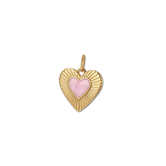 Pink heart pendant