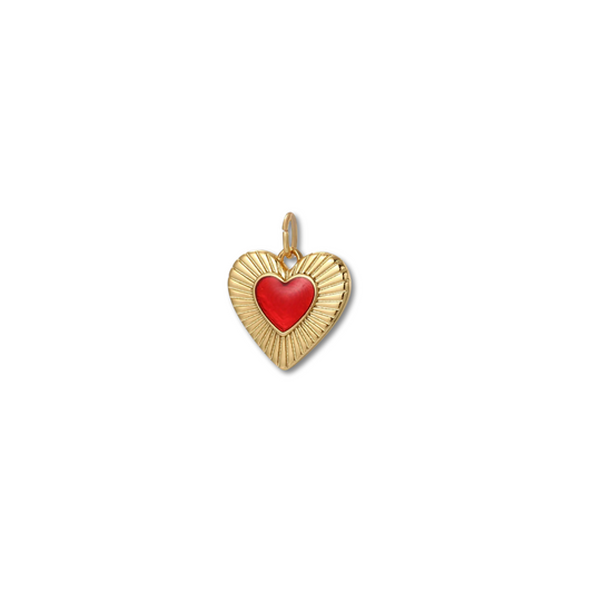 Gold heart pendant